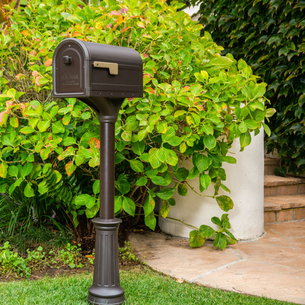 Architectural Mailboxes Roxbury Post Mount Mailbox & Reviews Wayfair